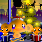 Chú khỉ buồn đón Noel