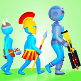Human Evolution Run 3D